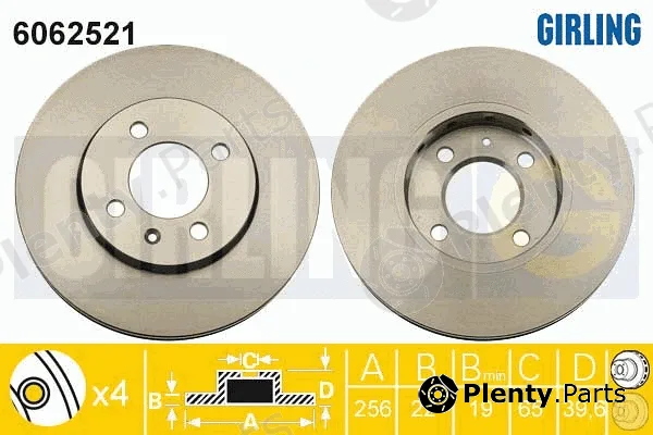 Girling 6062521 — Brake Disc