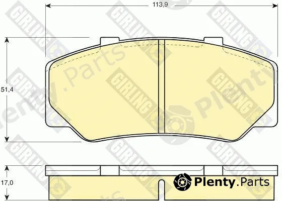 Girling 6103293 — Brake Pad Set, disc brake