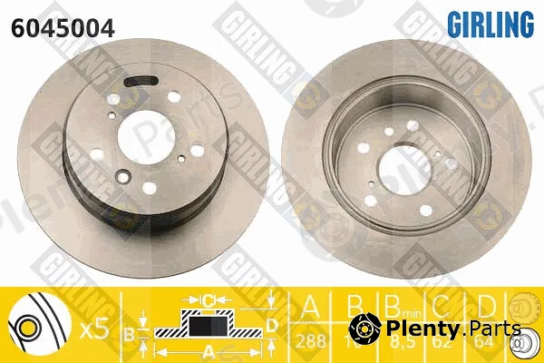 Girling 6045004 — Brake Disc