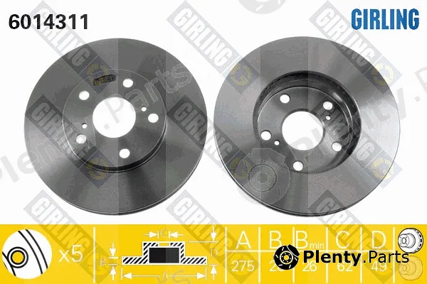 Girling 6014311 — Brake Disc