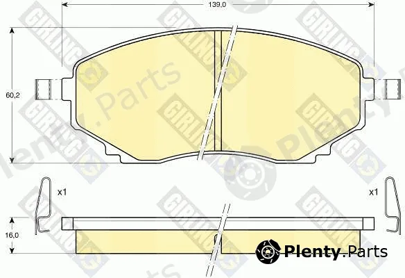 Girling 6111779 — Brake Pad Set, disc brake