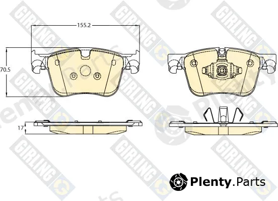 Girling 6121938 — Brake Pad Set, disc brake