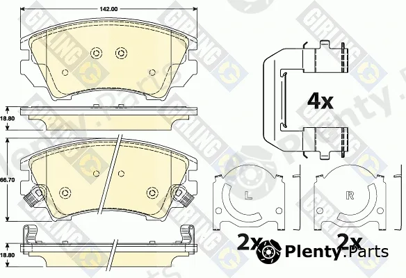 Girling 6117839 — Brake Pad Set, disc brake
