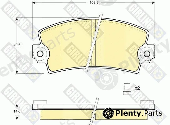 Girling 6101483 — Brake Pad Set, disc brake