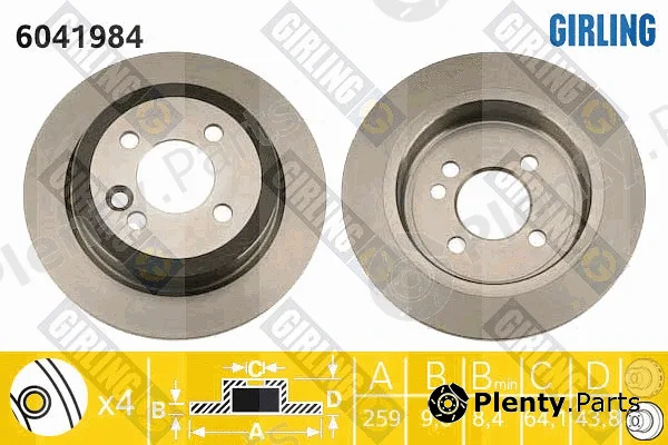 Girling 6041984 — Brake Disc