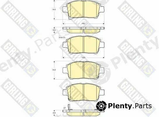 Girling 6133179 — Brake Pad Set, disc brake