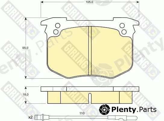 Girling 6102803 — Brake Pad Set, disc brake