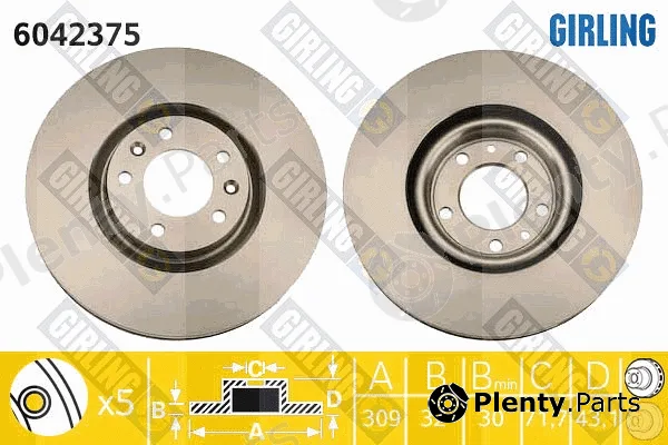 Girling 6042375 — Brake Disc