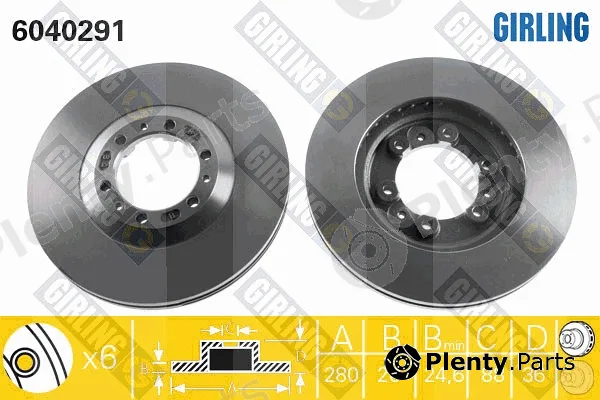 Girling 6040291 — Brake Disc