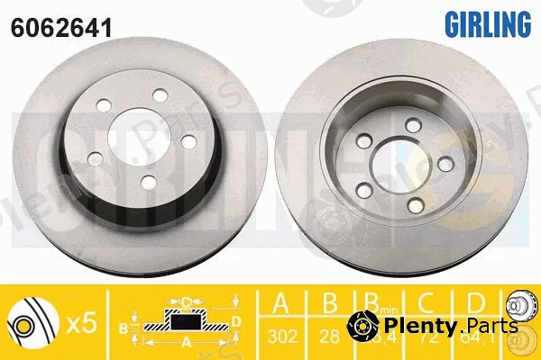 Girling 6062641 — Brake Disc
