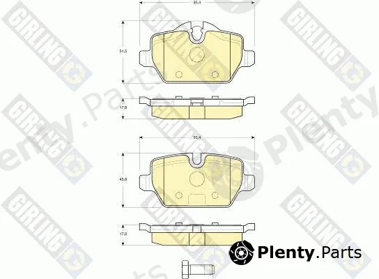 Girling 6116121 — Brake Pad Set, disc brake