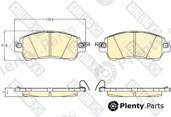 Girling 6121226 — Brake Pad Set, disc brake