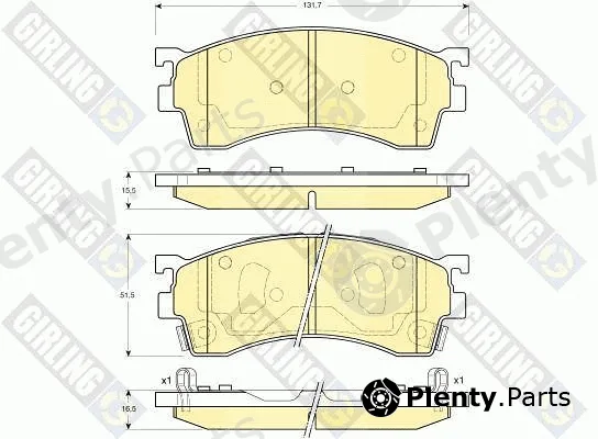 Girling 6132099 — Brake Pad Set, disc brake