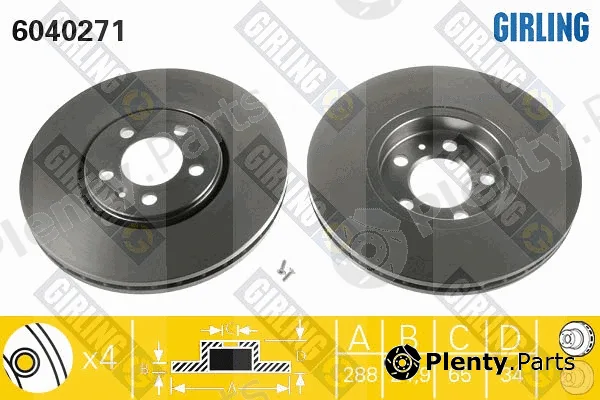 Girling 6040271 — Brake Disc