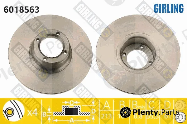 Girling 6018563 — Brake Disc