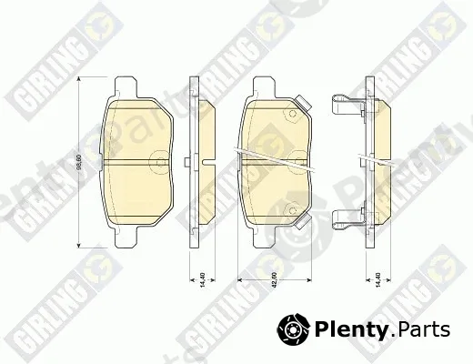 Girling 6134549 — Brake Pad Set, disc brake