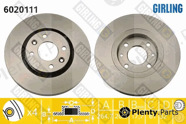 Girling 6020111 — Brake Disc