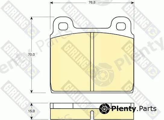 Girling 6101002 — Brake Pad Set, disc brake