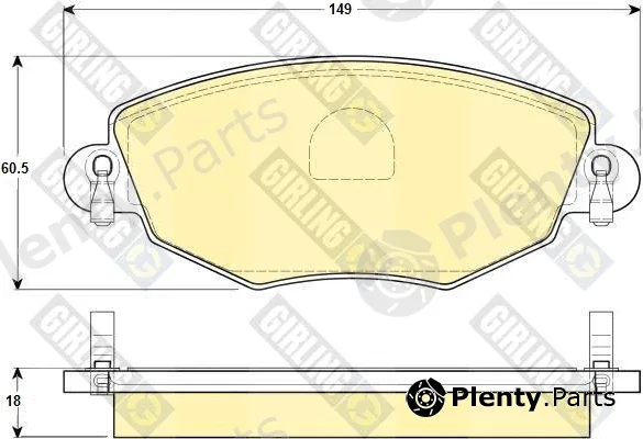 Girling 6114344 — Brake Pad Set, disc brake