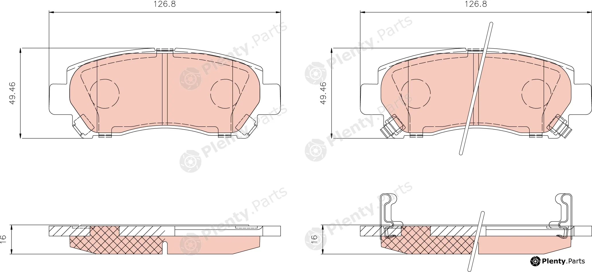 Girling 6183409-1 — Brake Pad Set, disc brake