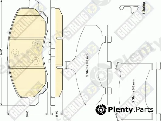 Girling 6141429 — Brake Pad Set, disc brake