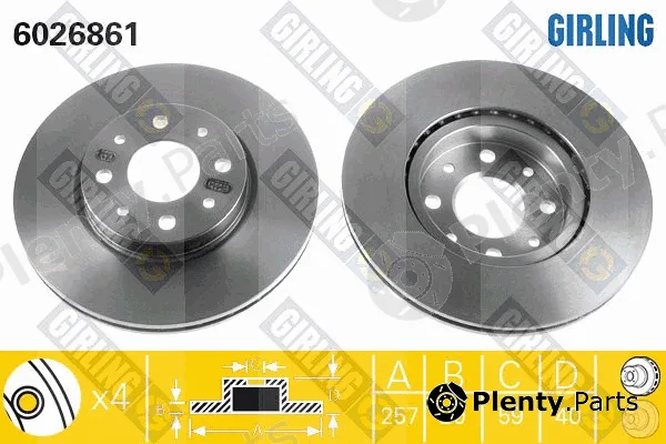 Girling 6026861 — Brake Disc