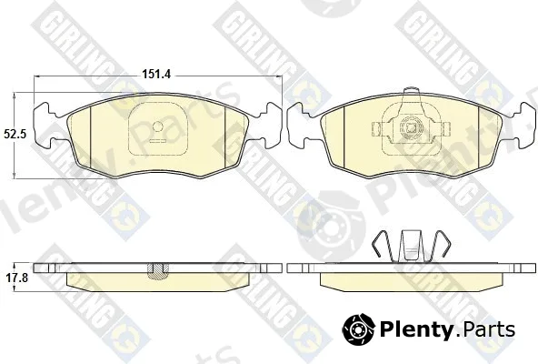 Girling 6120152 — Brake Pad Set, disc brake