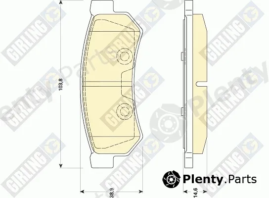 Girling 6141789 — Brake Pad Set, disc brake