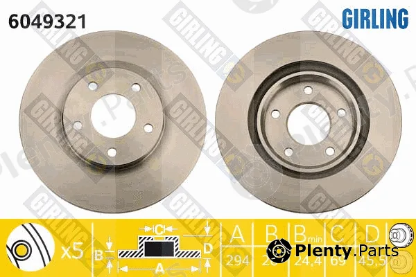 Girling 6049321 — Brake Disc