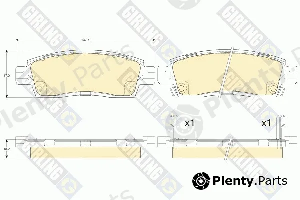 Girling 6144557 — Brake Pad Set, disc brake