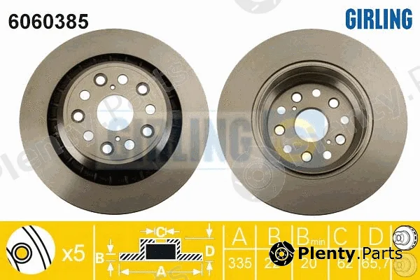 Girling 6060385 — Brake Disc