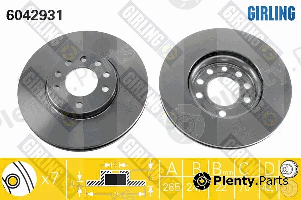 Girling 6042931 — Brake Disc