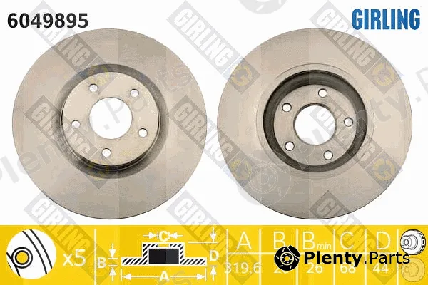 Girling 6049895 — Brake Disc