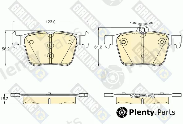 Girling 6119572 — Brake Pad Set, disc brake