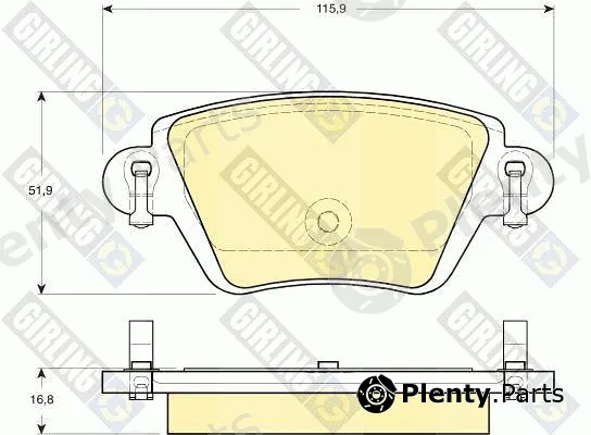 Girling 6115254 — Brake Pad Set, disc brake