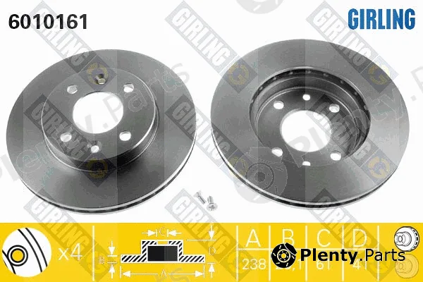 Girling 6010161 — Brake Disc
