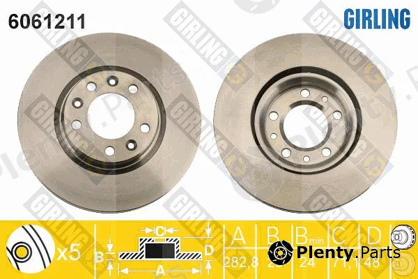 Girling 6061211 — Brake Disc