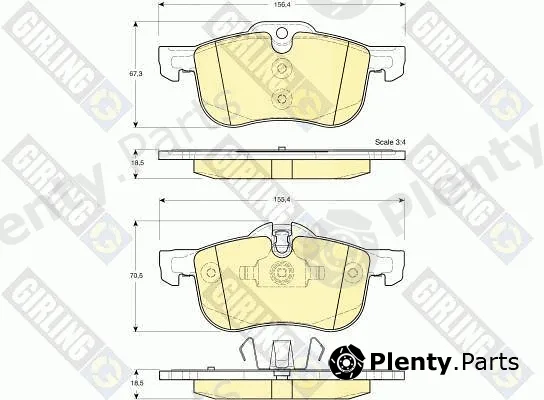 Girling 6113742 — Brake Pad Set, disc brake