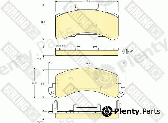 Girling 6140363 — Brake Pad Set, disc brake