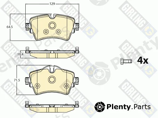 Girling 6120871 — Brake Pad Set, disc brake