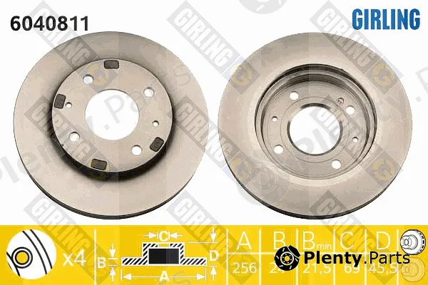 Girling 6040811 — Brake Disc