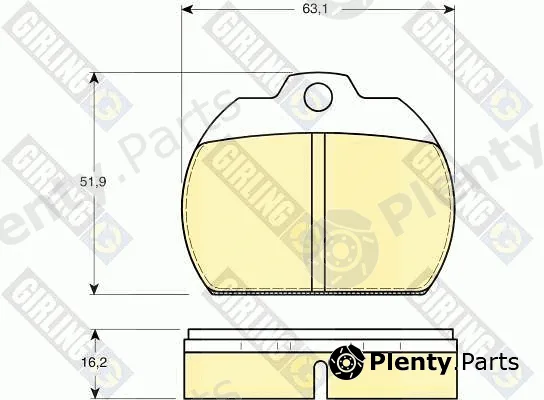 Girling 6105911 — Brake Pad Set, disc brake