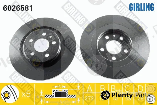 Girling 6026581 — Brake Disc