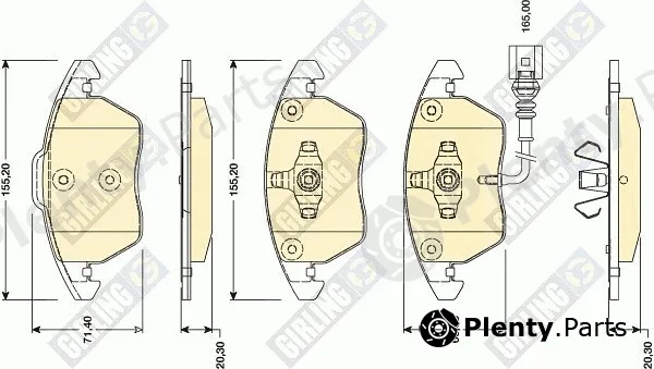 Girling 6118072 — Brake Pad Set, disc brake