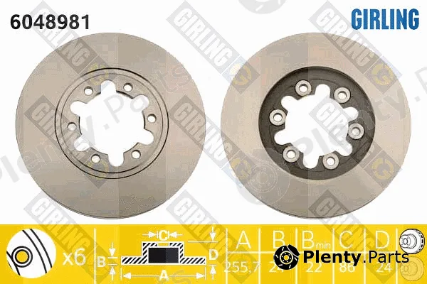 Girling 6048981 — Brake Disc