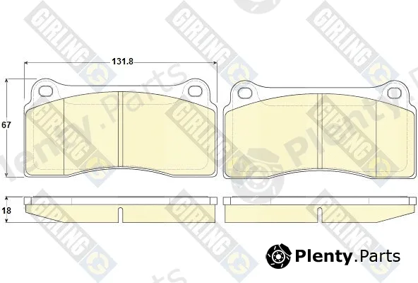 Girling 6115369 — Brake Pad Set, disc brake