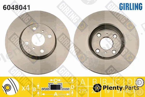 Girling 6048041 — Brake Disc