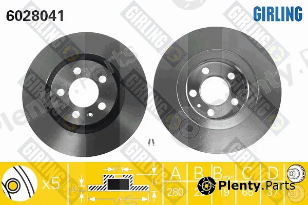Girling 6028041 — Brake Disc