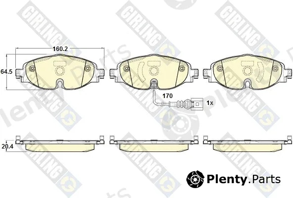 Girling 6119561 — Brake Pad Set, disc brake