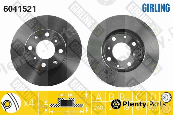 Girling 6041521 — Brake Disc
